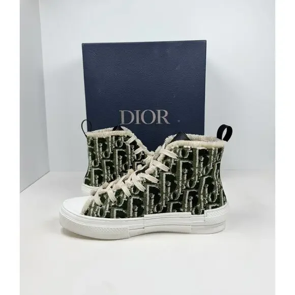 Size 41EU/8US - Dior B23 Olive Oblique Tapestry High Tops🍃 RETAIL $2K!